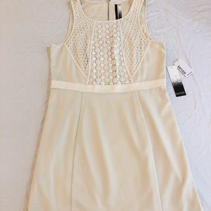 Kensie creme dress. Size L
